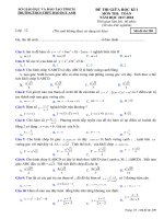 [toanmath.com] Đề thi giữa HKI môn Toán 12 năm học 2017 – 2018 trường THCS – THPT Đào Duy Anh – TP. HCM