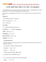 cach nho cong thuc cac thi va cau bi dong trong tieng anh