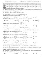 Kiểm tra 45 phút Giải tích 12 chương 2 (Mũ - Logarit) trường THPT Thanh Hà - Hải Dương - TOANMATH.com de 060