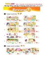 bai tap tieng anh lop 3 chuong trinh moi unit 1 2 3 4 5