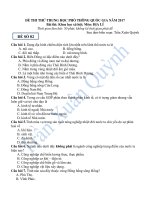 Thử tài cùng 5 đề thi thử THPT Quốc gia 2018 môn Địa lý ĐỀ THI THỬ SỐ 2