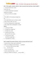 bai tap phan biet have va have got trong tieng anh