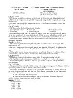 de thi thu vao lop 10 chuyen mon sinh hoc truong thpt chuyen nguyen hue