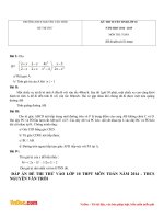 de thi thu vao lop 10 mon toan truong thcs nguyen van troi