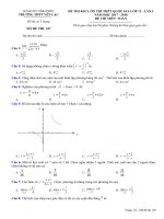 Đề thi KSCL ôn thi THPT Quốc gia Toán 12 lần 1 năm học 2017 - 2018 trường Yên Lạc - Vĩnh Phúc - TOANMATH.com KS12L1_TOAN2_107