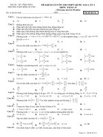 [toanmath.com] Đề khảo sát ôn thi THPT Quốc gia lần 1 môn Toán 11 trường THPT Bình Xuyên – Vĩnh Phúc