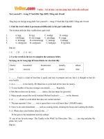 giai bai tap sbt test yourself 1 tieng anh lop 10 chuong trinh moi