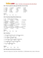 bai tap trac nghiem tieng anh lop 6 unit 15 countries test 2 co dap an