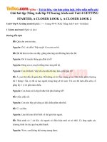 giai bai tap tieng anh lop 9 chuong trinh moi unit 4 getting started a closer look 1 a closer look 2