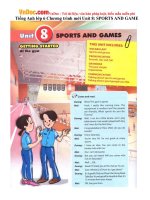 tieng anh lop 6 chuong trinh moi unit 8 sports and game