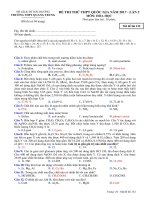 de thi thu thpt quoc gia 2017 mon hoa hoc truong thpt quang trung hai duong lan 2