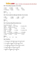 bai tap trac nghiem tieng anh lop 6 unit 14 making plan luyen tap co dap an