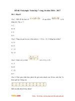 de thi violympic toan lop 7 vong 16 nam 2016 2017