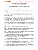 cau truc phan thi doc hieu trong de thi thpt quoc gia mon ngu van