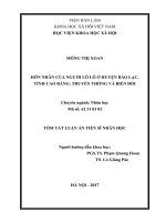 Hôn nhân của người Lô Lô ở huyện Bảo Lộc, tỉnh Cao Bằng: Truyền thống và biến đổi (tt)
