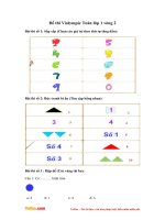 De thi violympic toan lop 1 vong 2 nam 2017 2018