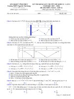 Đề thi khảo sát chuyên đề Toán 12 lần 1 năm học 2017 - 2018 trường THPT Nguyễn Thị Giang - Vĩnh Phúc - TOANMATH.com 485