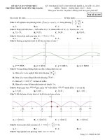 Khảo sát chuyên đề Toán 11 lần 1 năm học 2017 - 2018 trường Nguyễn Thị Giang - Vĩnh Phúc - TOANMATH.com Mã 209