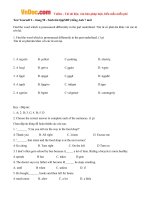 giai bai tap sbt test yourself 2 tieng anh lop 7 chuong trinh moi