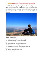 cach mieu ta ve dep cua the gioi tu nhien trong tieng anh