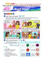 tieng anh lop 5 chuong trinh moi unit 19 road signs
