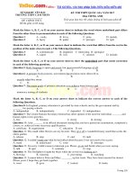 de thi thu thpt quoc gia nam 2017 mon tieng anh truong thpt cam nhan yen bai co dap an 5