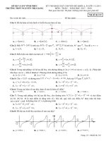 Khảo sát chuyên đề Toán 11 lần 1 năm học 2017 - 2018 trường Nguyễn Thị Giang - Vĩnh Phúc - TOANMATH.com Mã 132