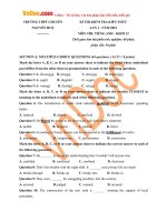 de thi thu thpt quoc gia mon tieng anh nam 2016 truong thpt chuyen nguyen hue ha noi lan 1