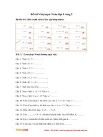 De thi violympic toan lop 3 vong 2 nam 2017 2018