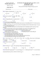 Đề thi KSCL ôn thi THPT Quốc gia Toán 12 lần 1 năm học 2017 - 2018 trường Yên Lạc - Vĩnh Phúc - TOANMATH.com KS12L1_TOAN2_112