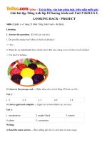 giai bai tap tieng anh lop 8 chuong trinh moi unit 3 skills 2 looking back project