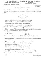 Đề thi thử THPT Quốc gia 2018 môn Toán trường THPT chuyên Bắc Ninh lần 1 - TOANMATH.com De 103