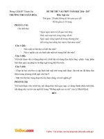 de thi thu vao lop 10 thpt mon ngu van truong thcs dan hoa