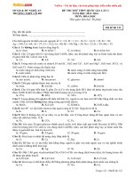 de thi thu thpt quoc gia 2016 mon hoa truong thpt co do nghe an lan 2