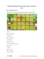 de thi trang nguyen tieng viet lop 4 vong 17 nam 2016 2017