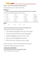 giai bai tap sbt tieng anh lop 6 chuong trinh moi unit 6 out tet holiday