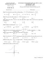 Đề thi KSCL ôn thi THPT Quốc gia Toán 12 lần 1 năm học 2017 - 2018 trường Yên Lạc - Vĩnh Phúc - TOANMATH.com KS12L1_TOAN1_1_101