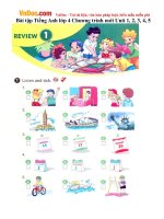 bai tap tieng anh lop 4 chuong trinh moi unit 1 2 3 4 5