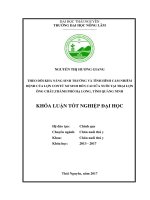 Theo dõi khả năng sinh trưởng và tình hình cảm nhiễm bệnh của lợn con từ sơ sinh đến cai sữa nuôi tại trại lợn ông Châu  thành phố Hạ Long  tỉnh Quảng Ninh.