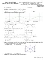 Khảo sát chuyên đề Toán 11 lần 1 năm học 2017 - 2018 trường Nguyễn Thị Giang - Vĩnh Phúc - TOANMATH.com Mã 357