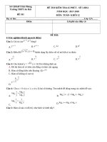 [toanmath.com] Đề kiểm tra 45 phút Giải tích 12 chương 2 (Mũ – Logarit) trường THPT An Hải – Hải Phòng