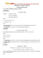 thi hien tai hoan thanh trong tieng anh