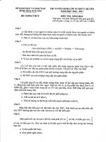 de thi vao lop 10 mon sinh hoc truong thpt chuyen thai nguyen nam 2017 2018