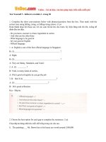 giai bai tap sbt test yourself 3 tieng anh lop 9 chuong trinh moi