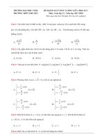 [toanmath.com] Đề KSCL giữa học kỳ 1 môn Toán 12 năm học 2017 – 2018 trường THPT Chuyên Đại học Vinh