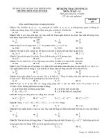 [toanmath.com] Đề kiểm tra Đại số và Giải tích 11 chương 2 (Tổ hợp – xác suất) trường THPT Nguyễn Trãi – Khánh Hòa