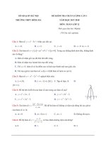 [toanmath.com] Đề kiểm tra giữa học kỳ 1 năm học 2017 – 2018 môn Toán 12 trường THPT Đống Đa – Hà Nội