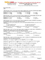 de thi thu thpt quoc gia nam 2017 mon tieng anh truong thpt chu van an yen bai co dap an 15