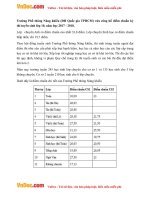 diem chuan vao lop 10 truong pho thong nang khieu tphcm nam hoc 2017 2018