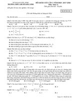 Đề thi thử THPT Quốc gia 2018 môn Toán trường THPT chuyên Bắc Ninh lần 1 - TOANMATH.com De 104